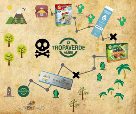 Consegue grandes agasallos coa procura do tesouro da Tropa Verde Ames!