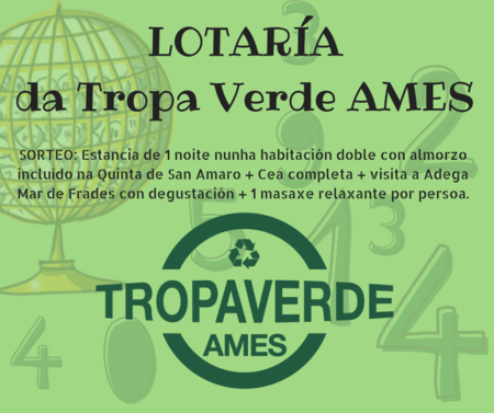 Chega a lotaría da Tropa Verde Ames!!